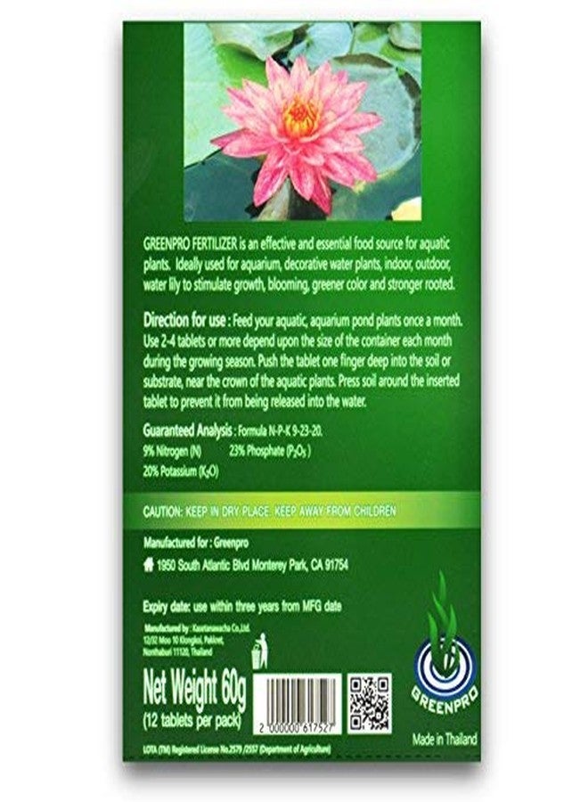 أقراص سماد جرينبرو روت تابز، 12 قرصًا، مناسبة للأحواض المائية، وأحواض السمك، والبرك، والحدائق المائية، وأحواض النباتات. - Image 2